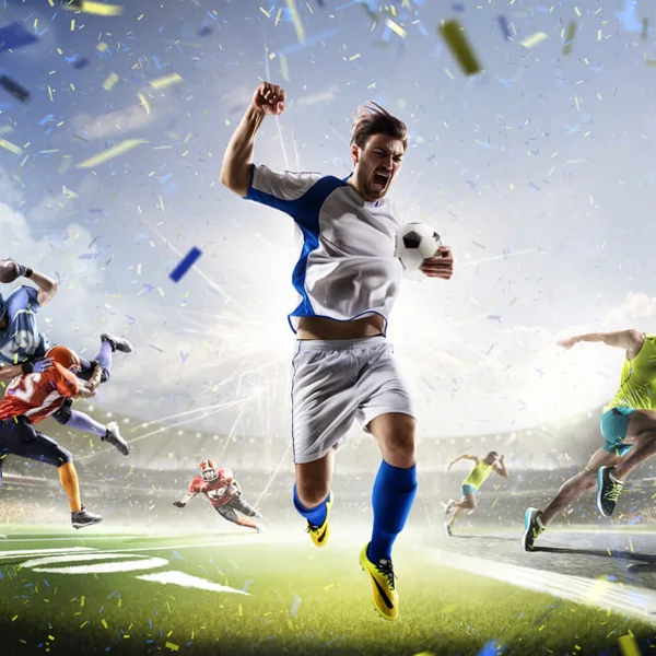 ภาพการแข่งขันฟุตบอลประกอบบทความตลาดกีฬา 12BET